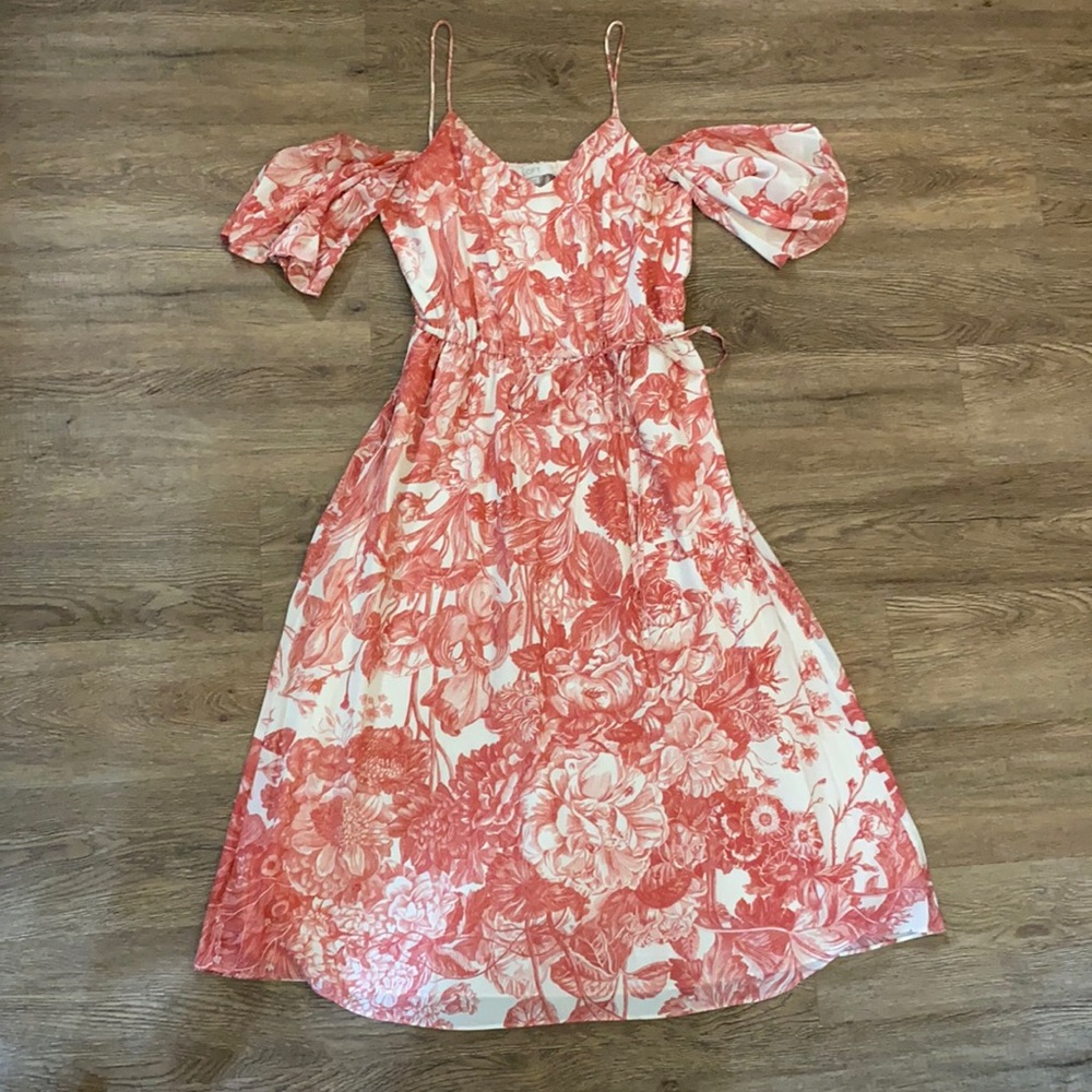 LOFT Midi Flower Dress